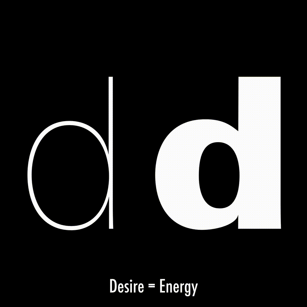 Desire = Energy