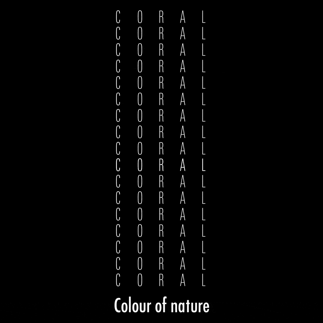 Coral = Colour of nature