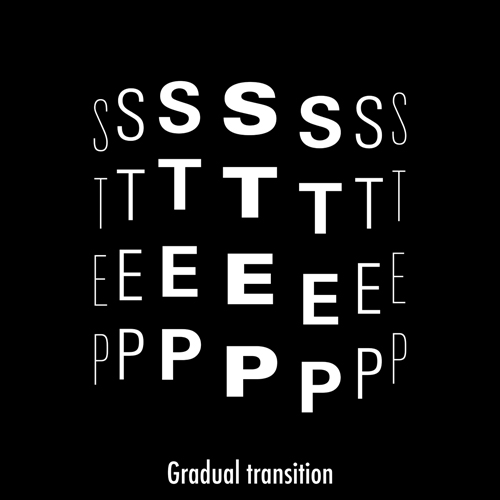 Step＝Gradual Transition